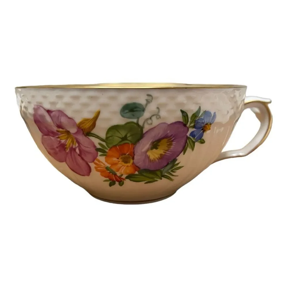 Royal Copenhagen Tea Cups & Saucers 493 / 1551 All Different Floral Bouquets